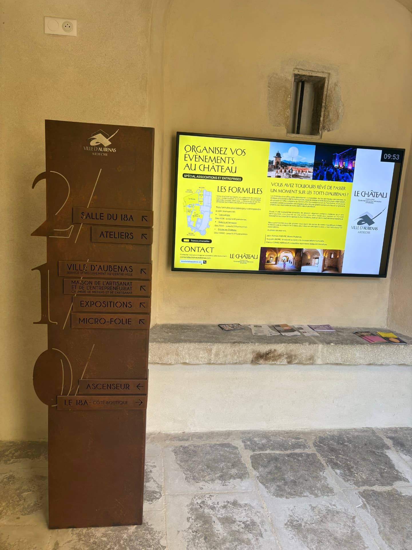 Espace d’accueil du 18A à Aubenas