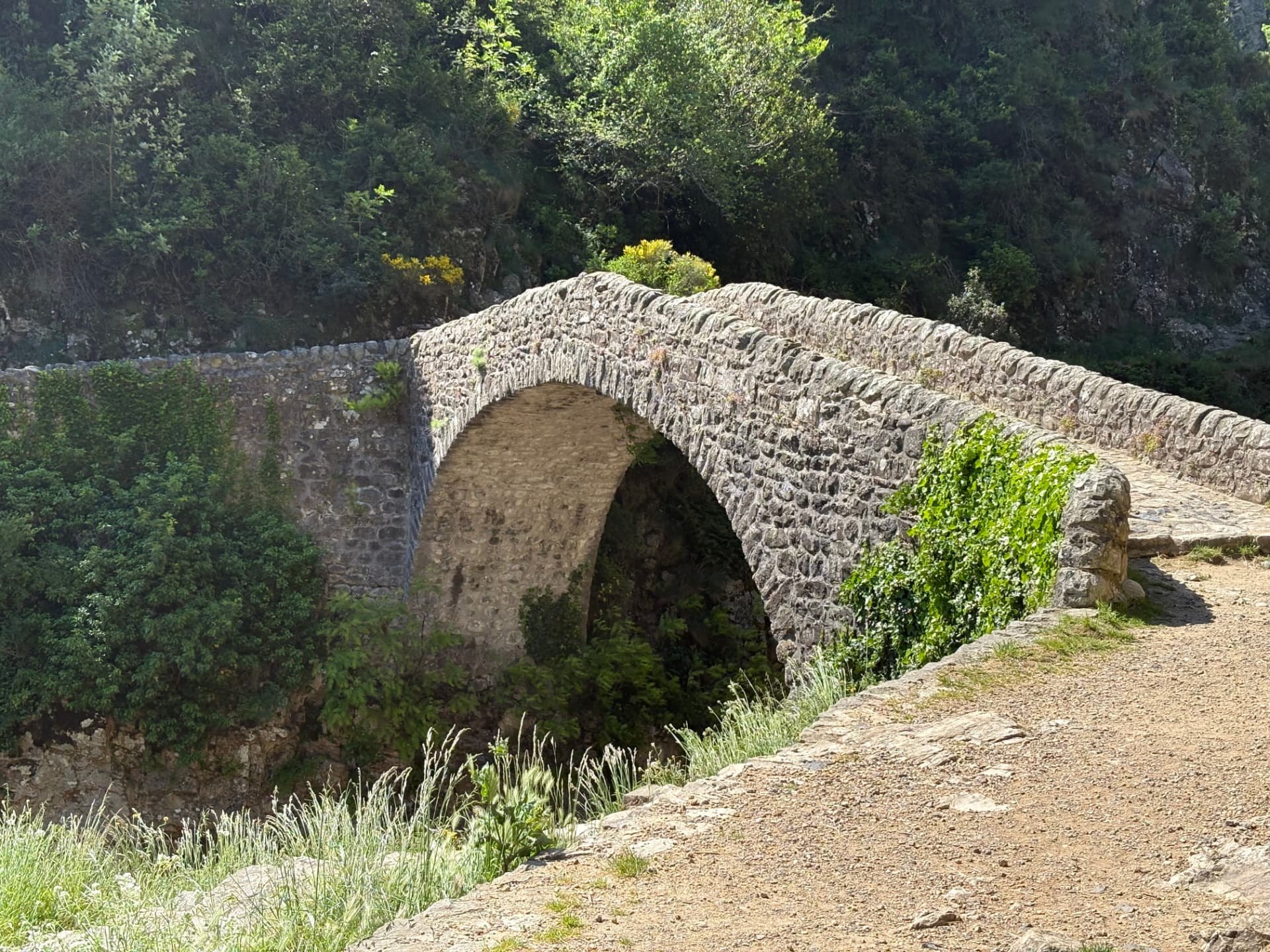 Pont en pierre du Pont du Diable à Thueyts