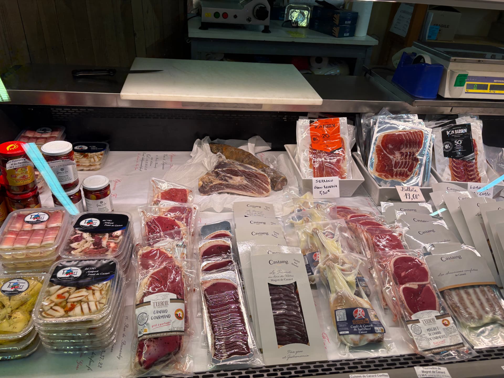 Sélection de produits gastronomiques à La Table Gourmande